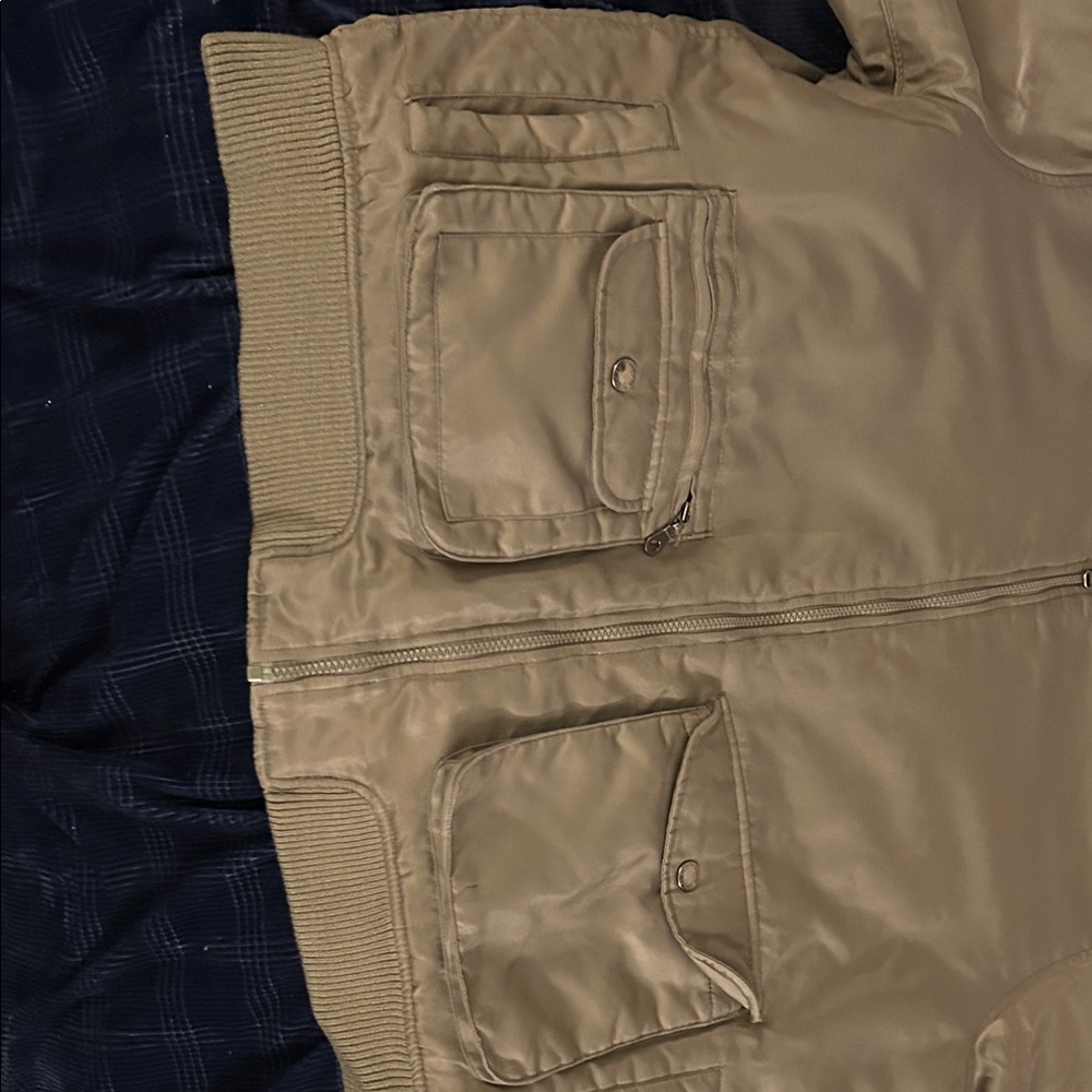 Olive Bomber Jacket - Picture 4 of 8